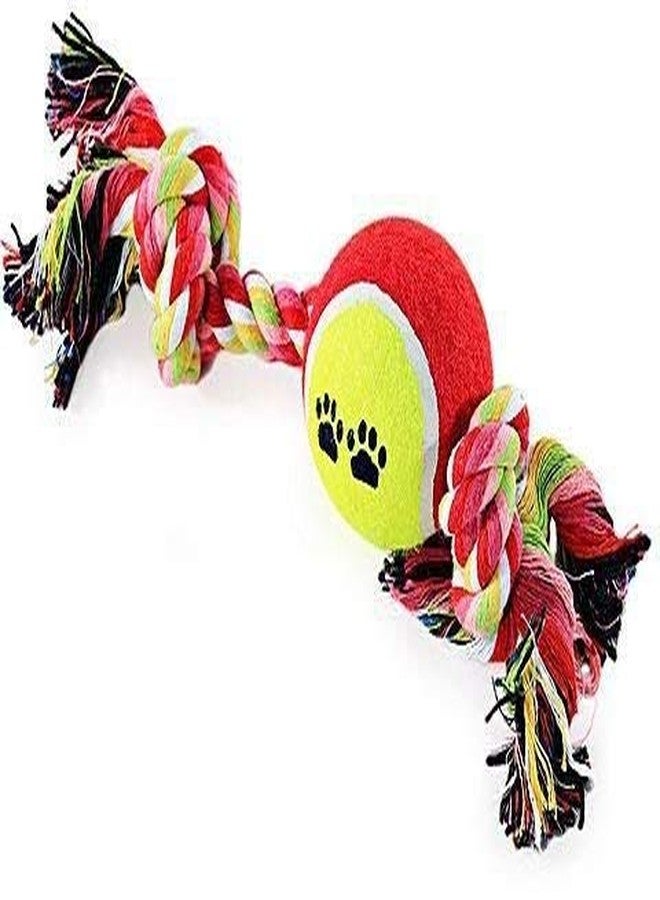 Pet Believe Cotton Dog Rope Chew Toy, Puppy Teething Toy, 11 inches, Color May Vary - Image 1
